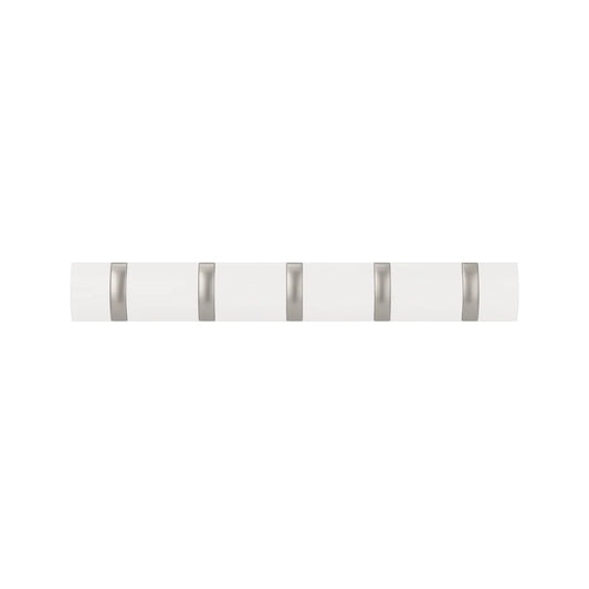 WALL MOUNTED HOOK - WHITE/NICKEL