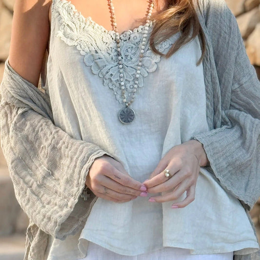 TOP LINEN, VIDA - SAND