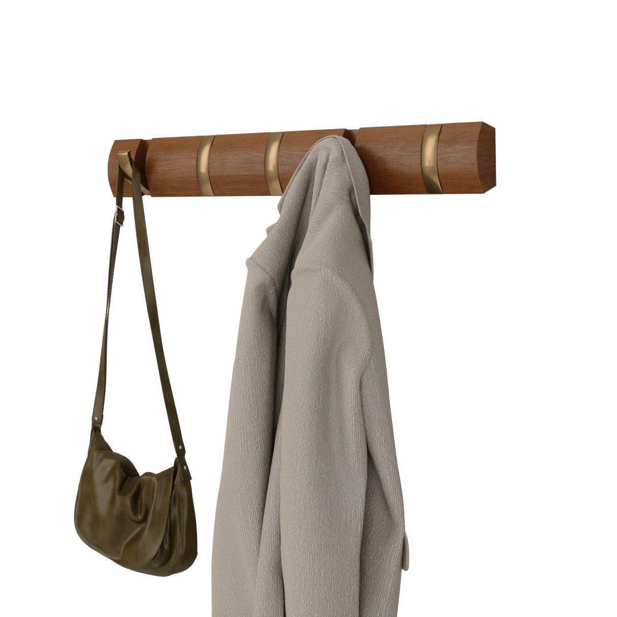 WALL MOUNTED HOOK (FLIP 5) - WARM/GOLD