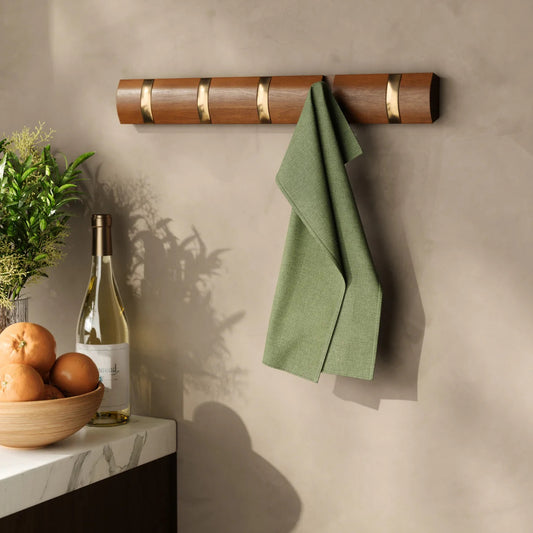 WALL MOUNTED HOOK (FLIP 5) - WARM/GOLD