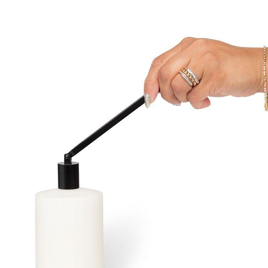 CANDLE SNUFFER, BLACK - 6.5"L