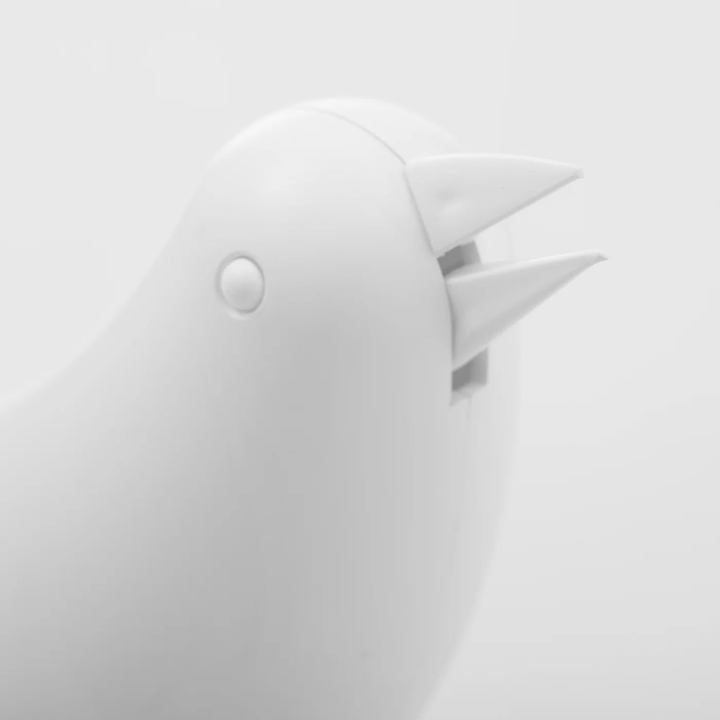 CLOCK, BIRDHOUSE - WHITE