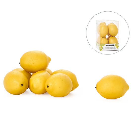 DECOR SET, FAUX LEMONS (8pcs)