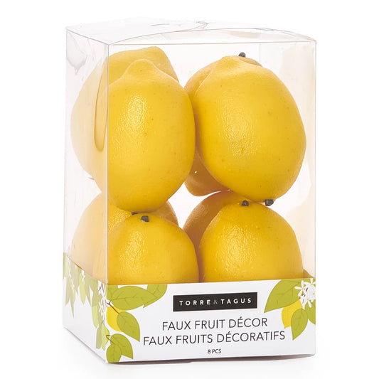 DECOR SET, FAUX LEMONS (8pcs)