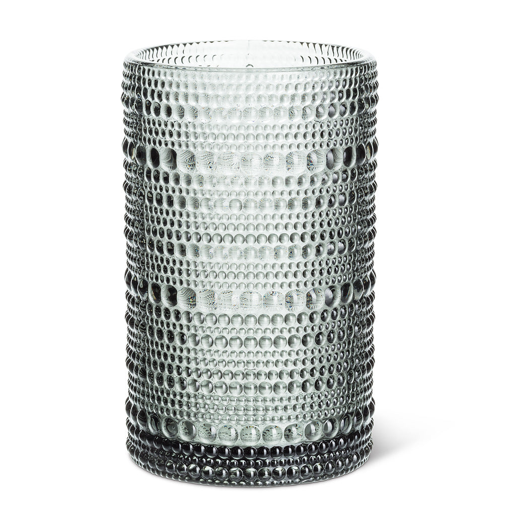GLASS HIBALL - GREY, PEBBLE FINISH