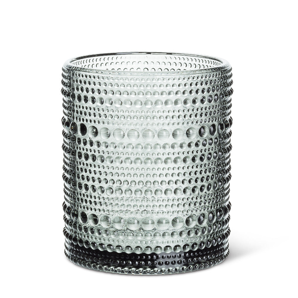 GLASS TUMBLER - GREY, PEBBLE FINISH