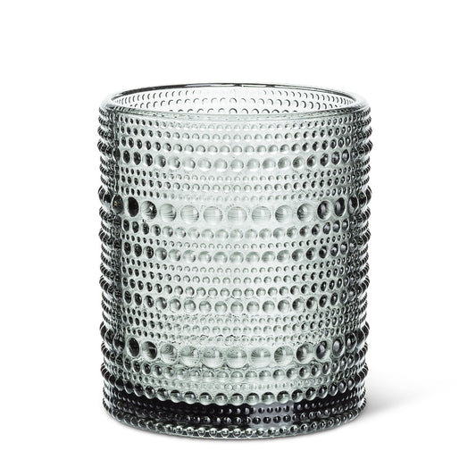 GLASS TUMBLER - GREY, PEBBLE FINISH