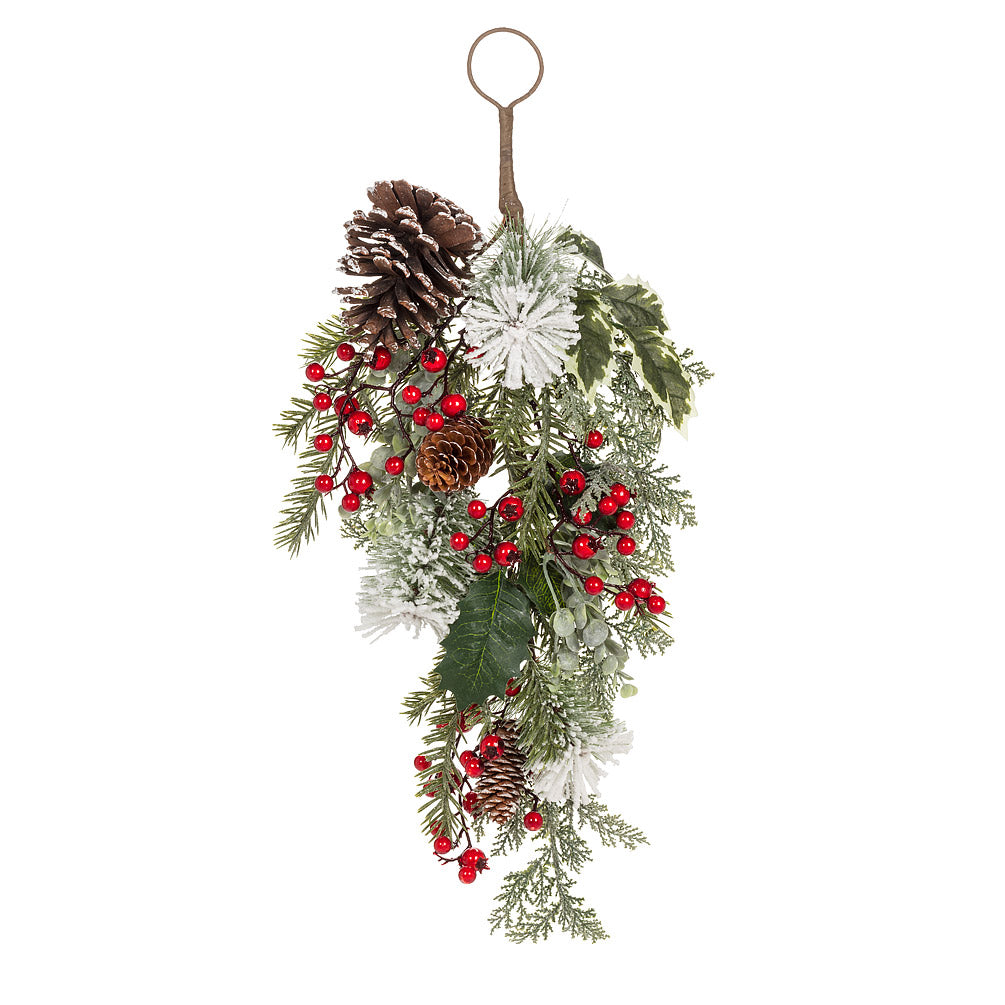 SNOWY PINECONE - 24"H