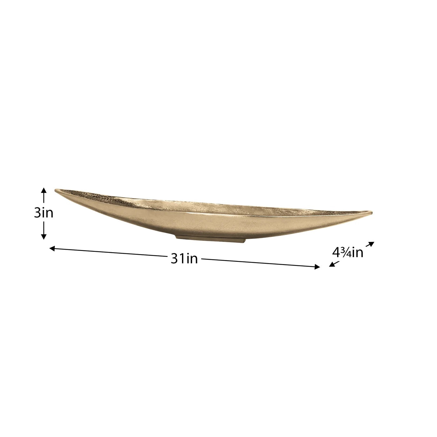 BOWL, CENTREPIECE BOAT - ANTIQUE GOLD