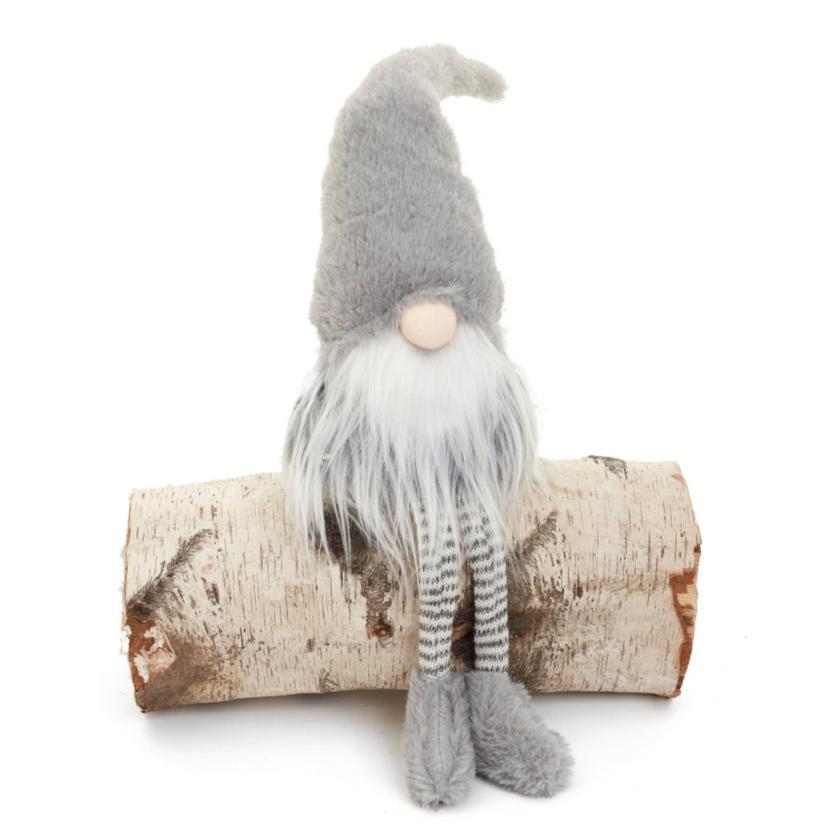 CHRISTMAS SANTA, SITTING - GREY