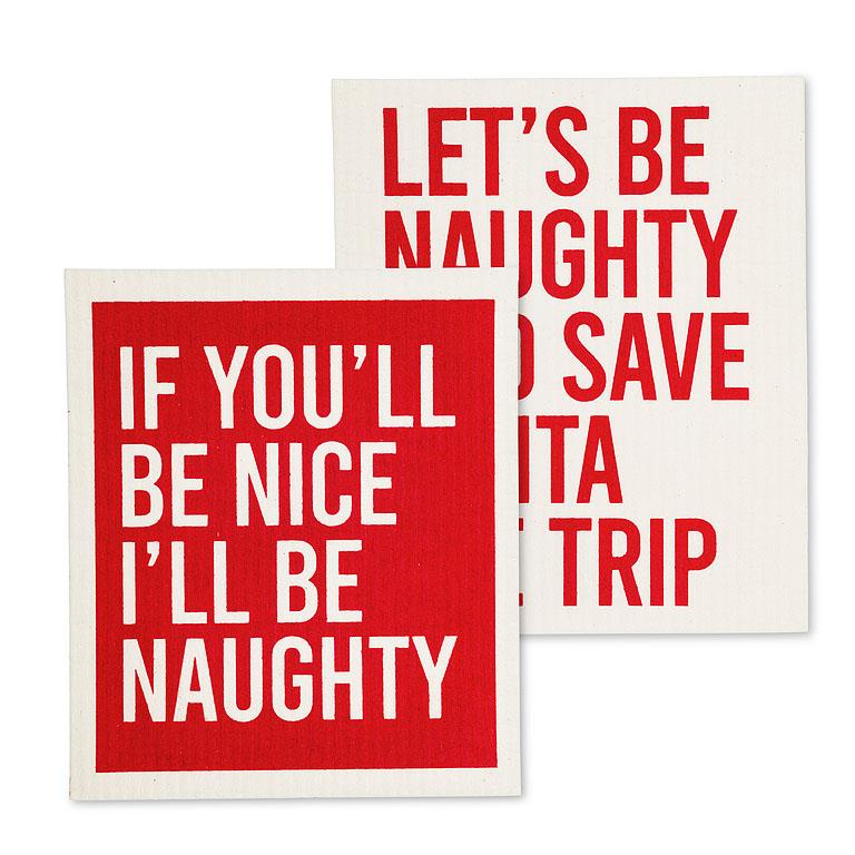 DISHCLOTH (SET OF 2)  - HOLIDAY TEXTS